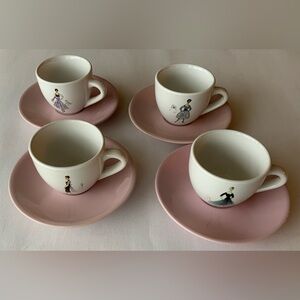 Rosanna White Porcelain Espresso Cup Set